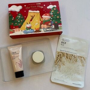 The Face Shop Best Seller Skincare Kit Blending Cream Foaming Cleanser Face Mask